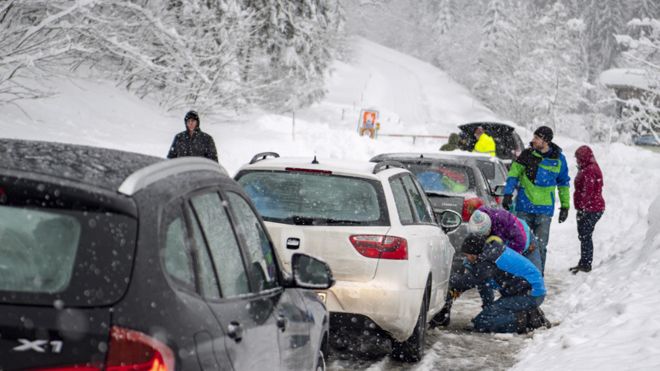 europe, heavy snow, snowfall