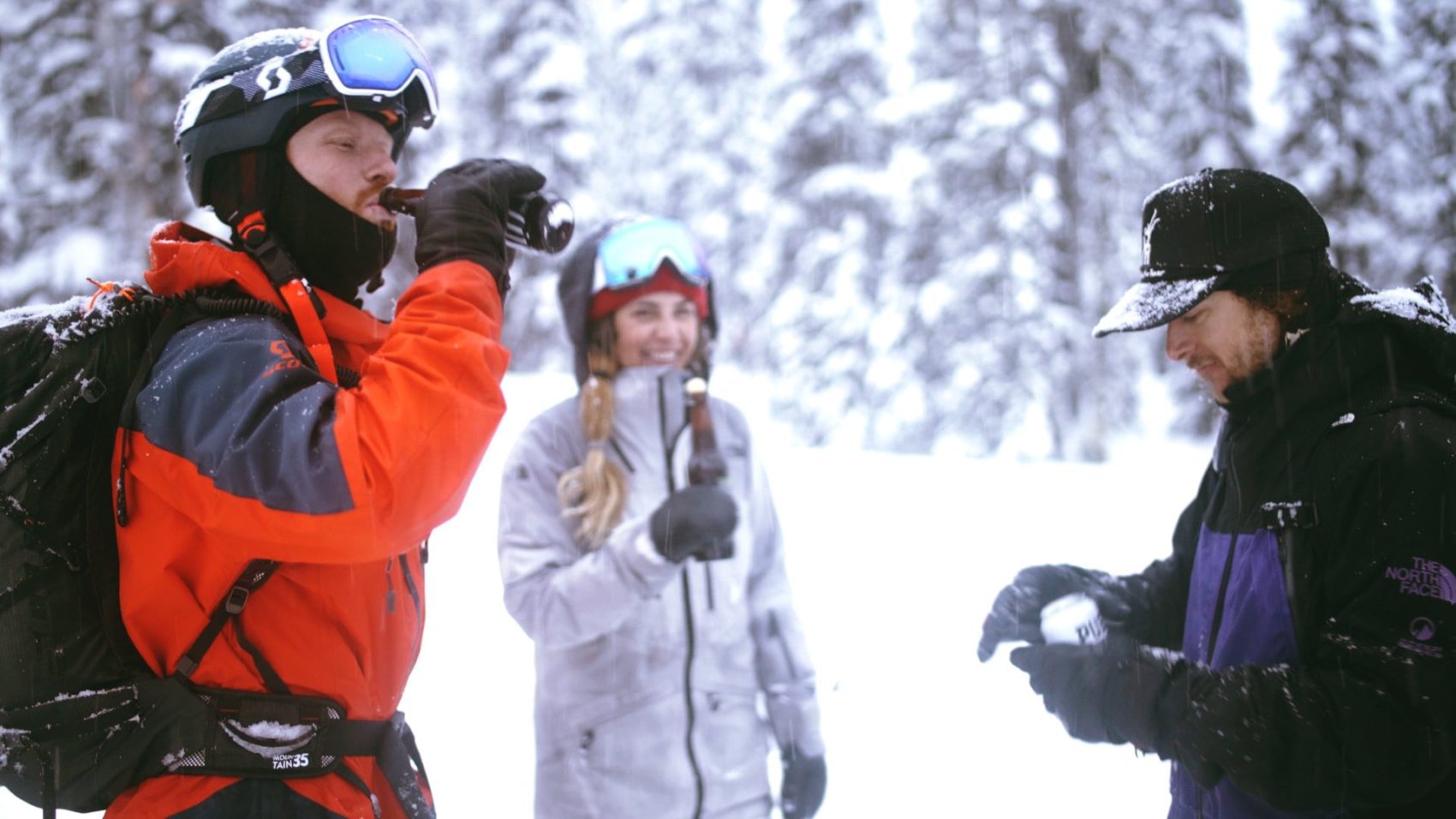 drinking after skiing