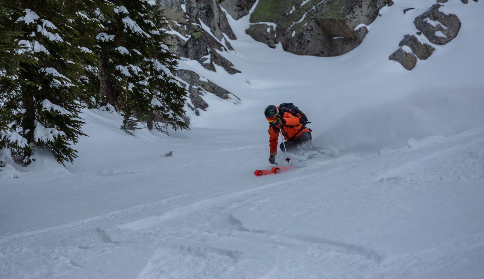 Squaw Valley, backcountry, California, alpenglow