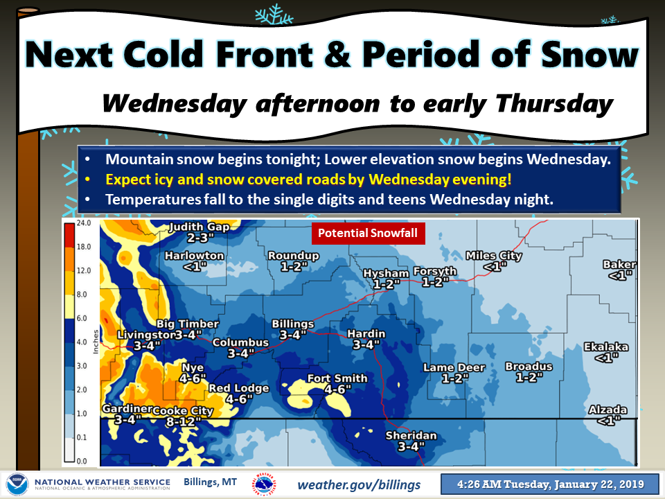 NOAA Winter Storm Warning Issued For Red Lodge Mountain