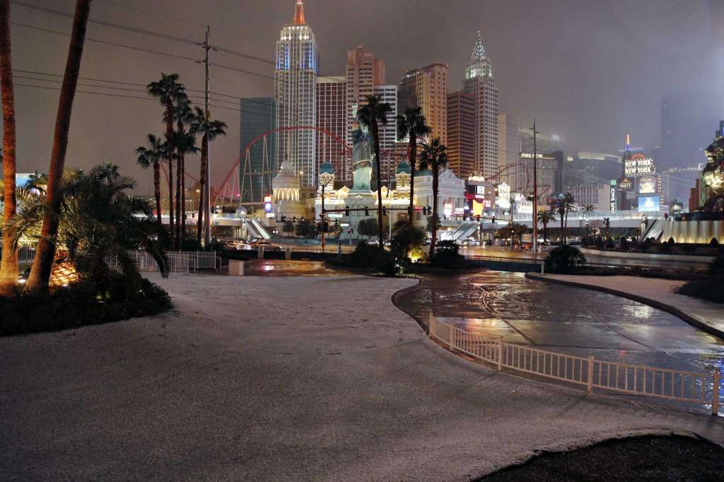 Las Vegas, record snow