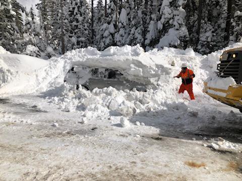 Truckee, california, buried, car