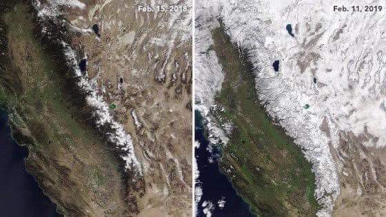 Snowpack, Sierra, California