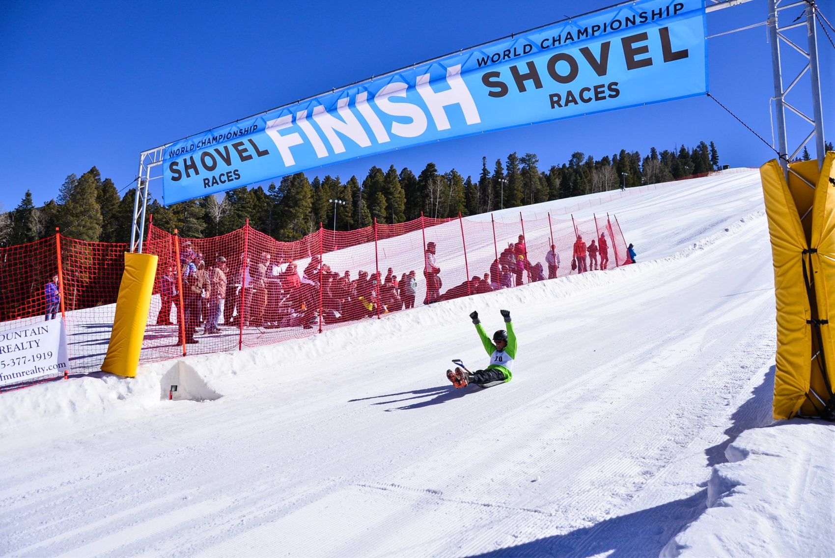 angel fire, New Mexico, shovel races