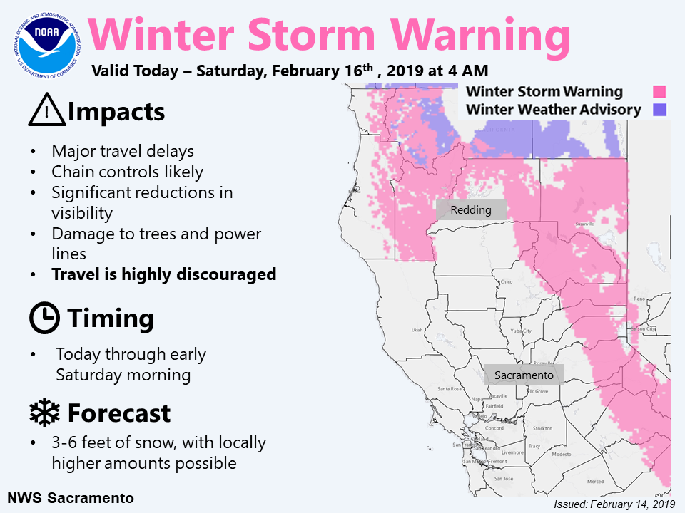 NOAA Winter Storm Warning Issued For California 36