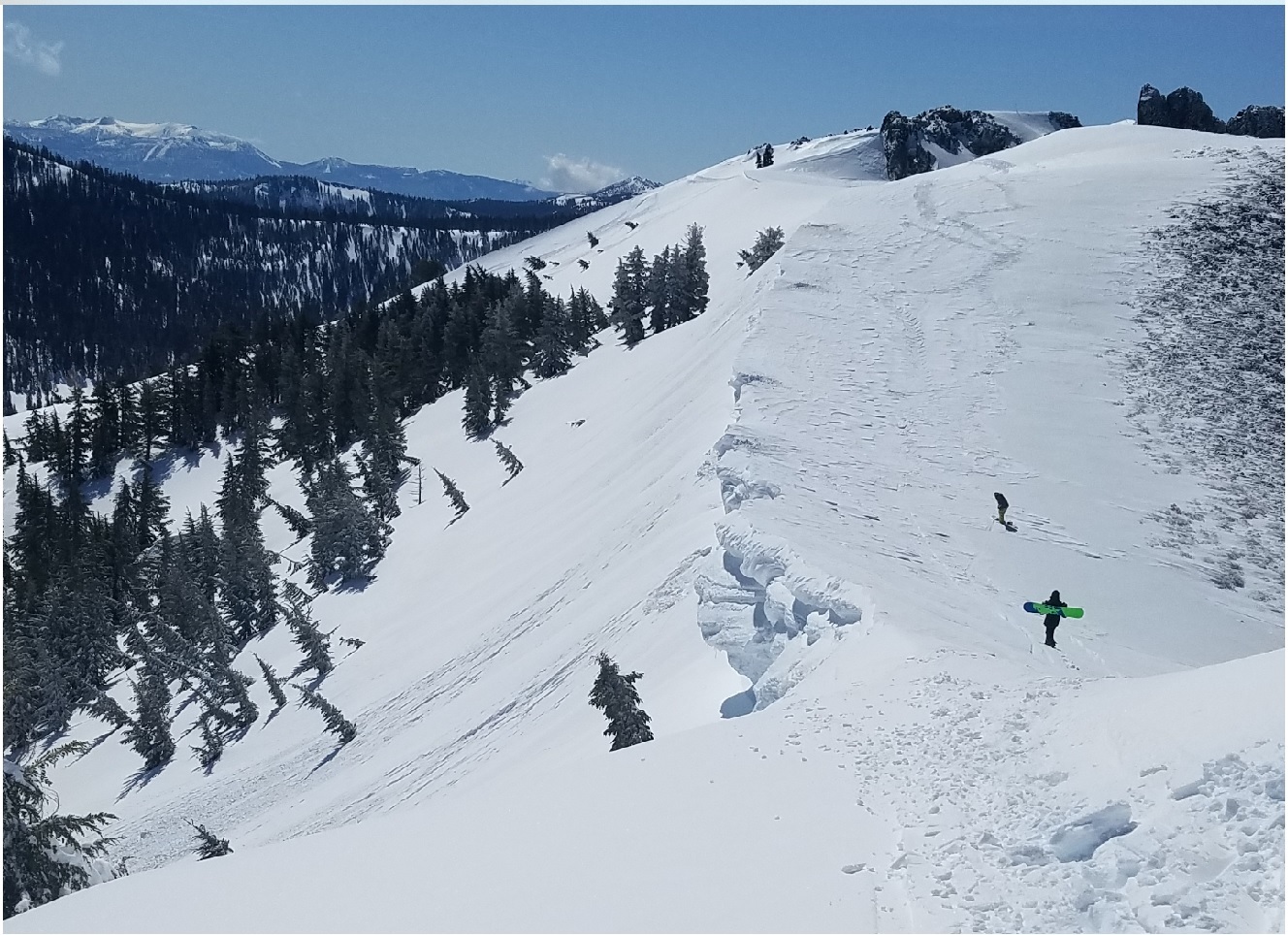 Cornice at alpine, alpine meadows cornice, 2016 alpine meadows