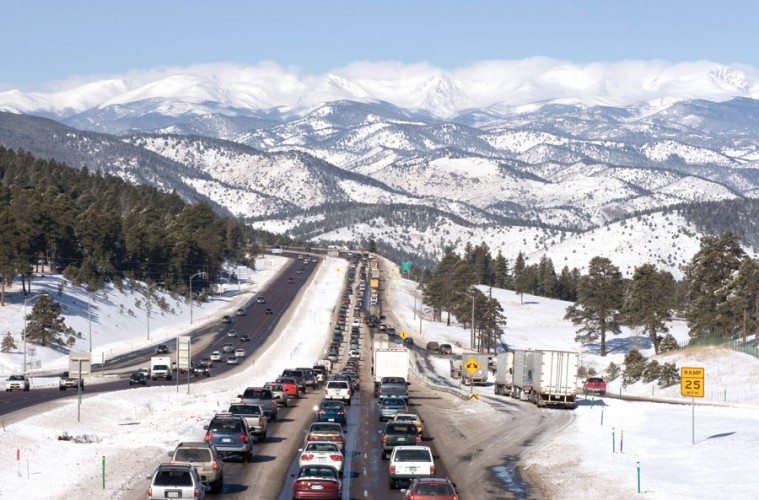 traffic, I-70, Colorado