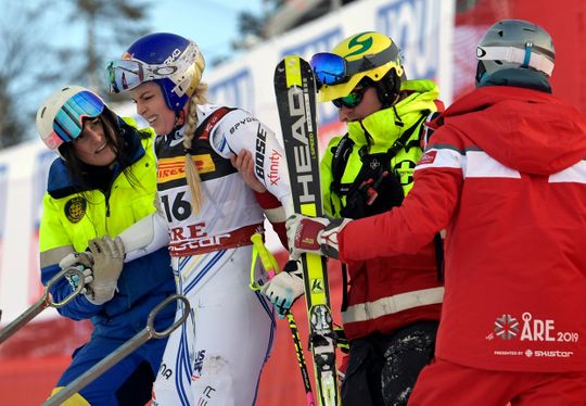 Lindsey Vonn, crashed