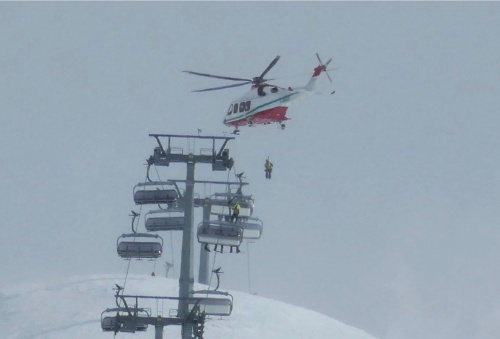 helicopter, rescue, Cervinia, italy, europe