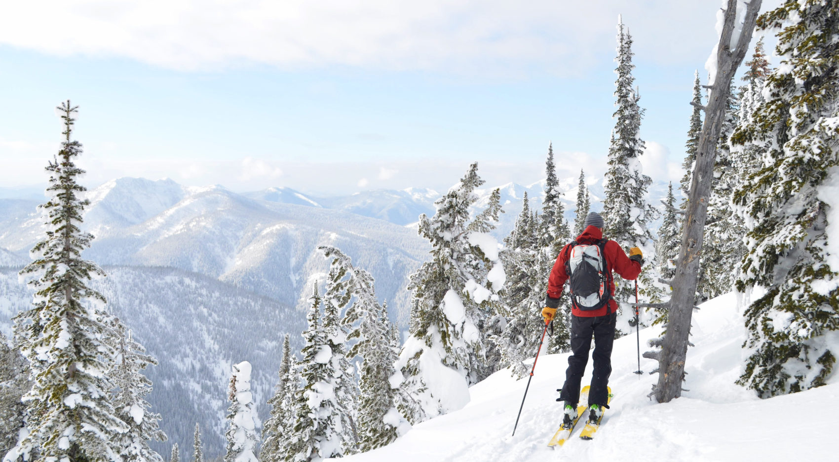 Touring up to the ridge