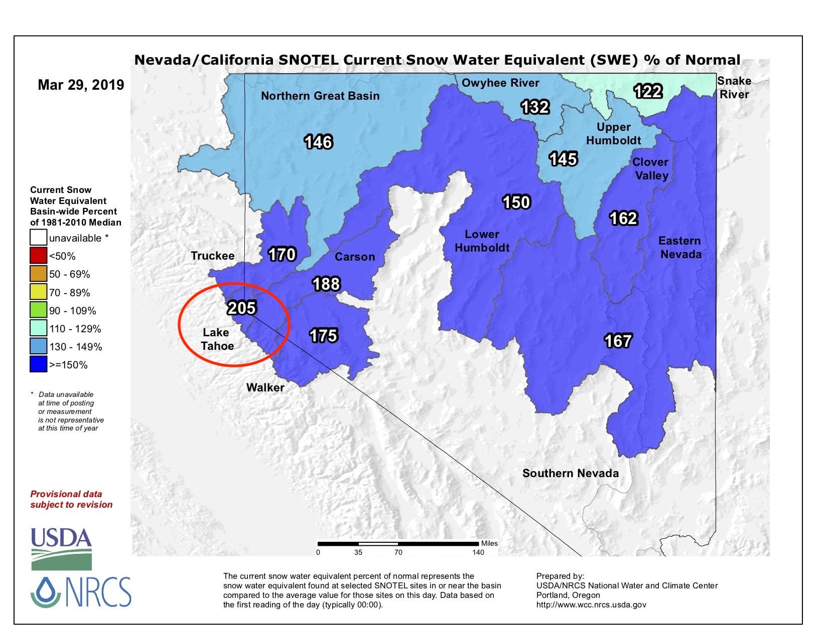 Lake Tahoe Snowpack is Currently More Than DOUBLE Normal SnowBrains