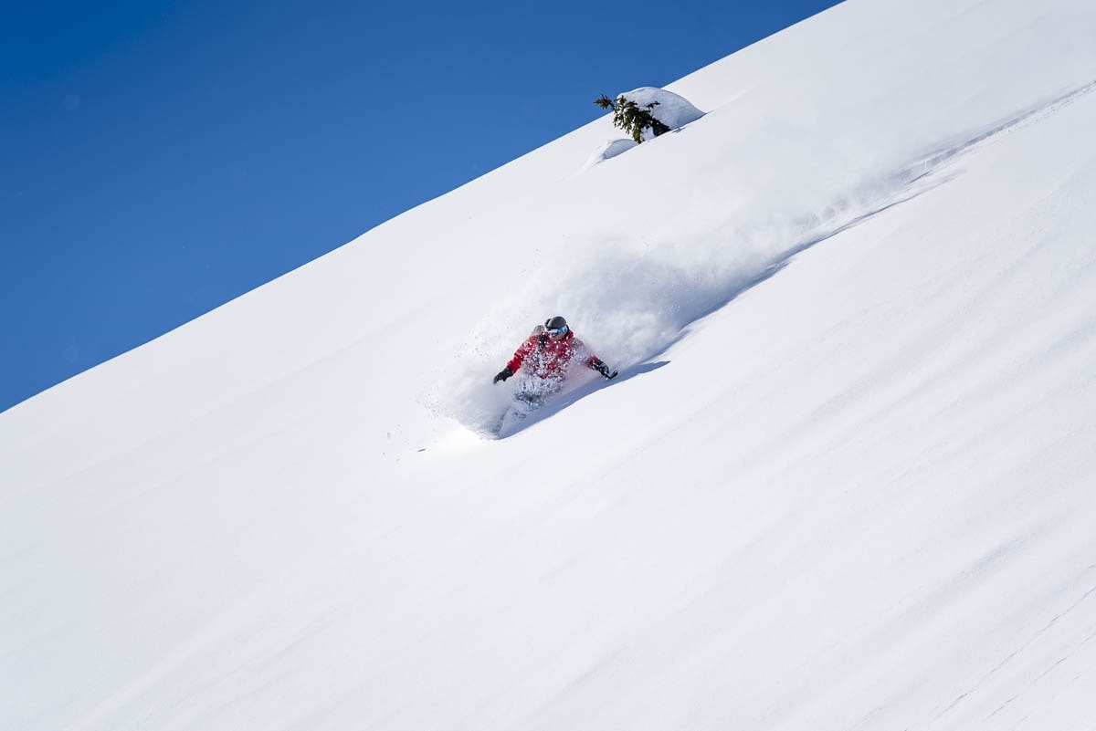 making turns in powder heaven