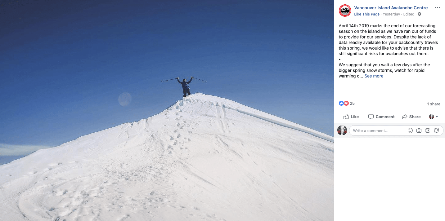 avalanche, British Columbia, Vancouver Island, Canada