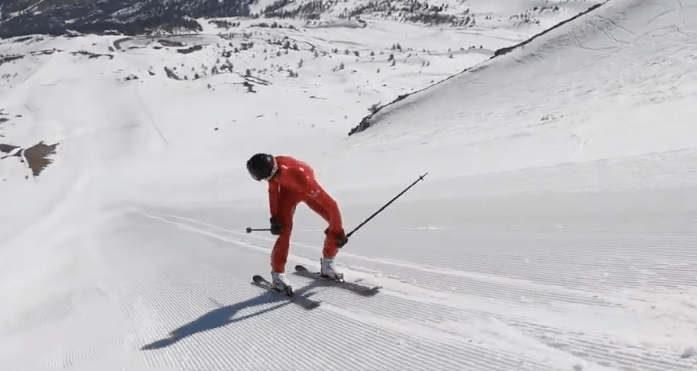 switch skiing, speed record, line skis, France