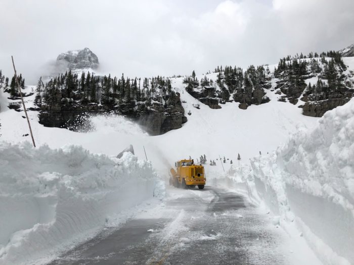 Snow Plow Crews Have Reached Logan Pass in Glacier National Park, MT SnowBrains