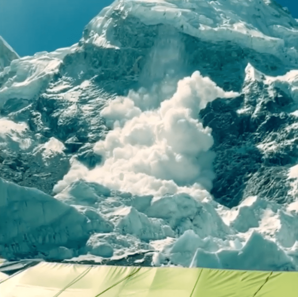 avalanche, everest, basecamp