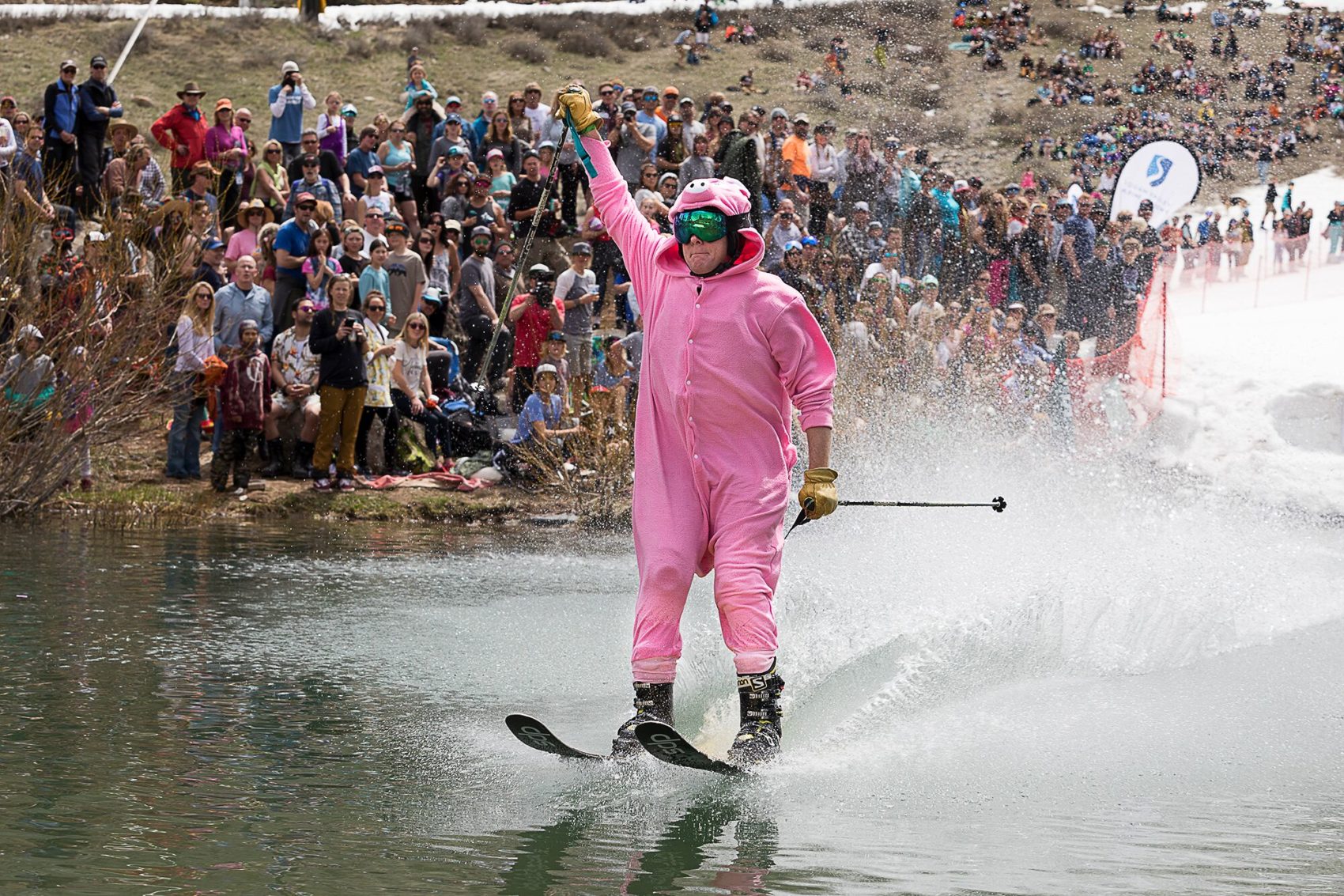 Squaw Valley, Cushing crossings, pond skim, california