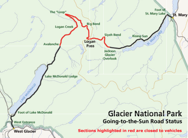 glacier national park, montana, Logan pass, going to the sun
