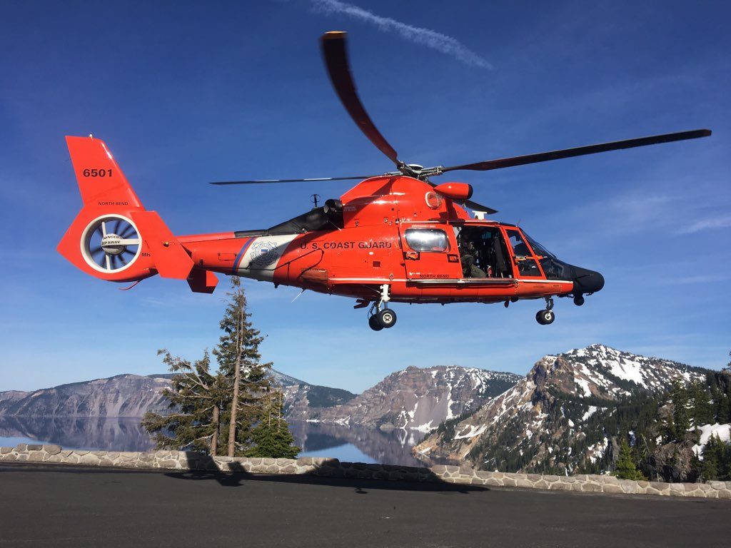 crater lake, national park, oregon, volcano, man rescued