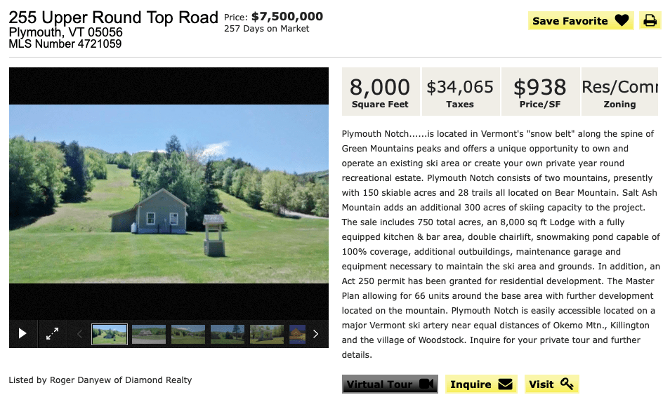 Plymouth Notch, for sale, vermont
