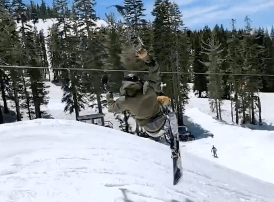 Jay Rawe, sit-ski, boreal, california