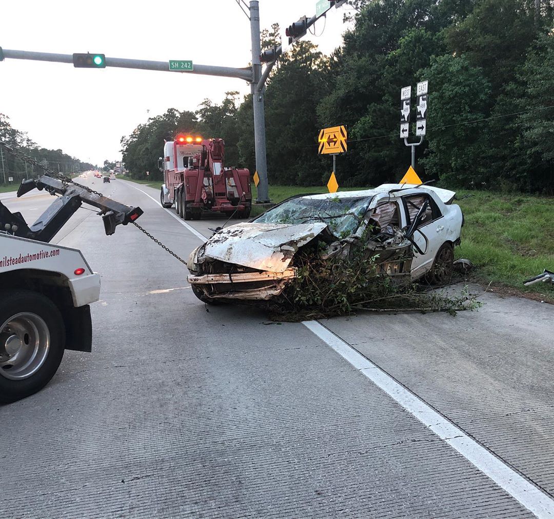 car wreck, crash, man survived, Texas, 5 days, wrecked