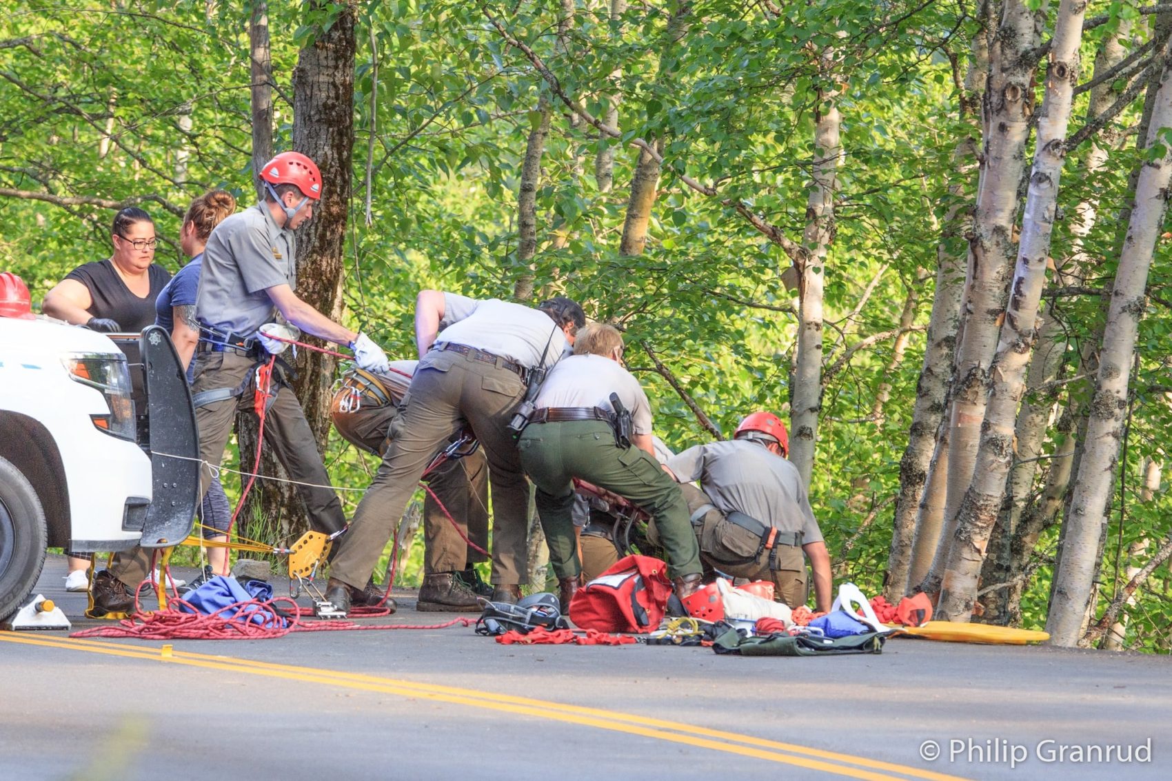 going-to-the-sun road, car crashed, glacier national park, Montana