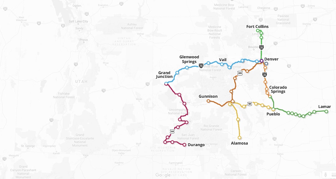 SKi bus from denver to Vail, Helps alleviate traffic