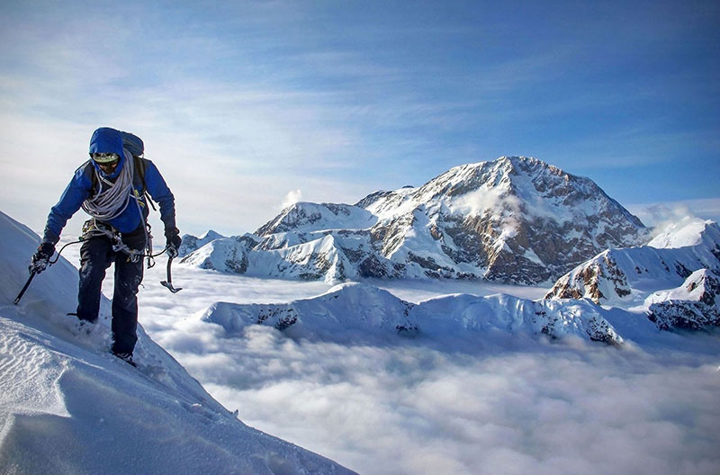 mountaineer, summit, high altitude