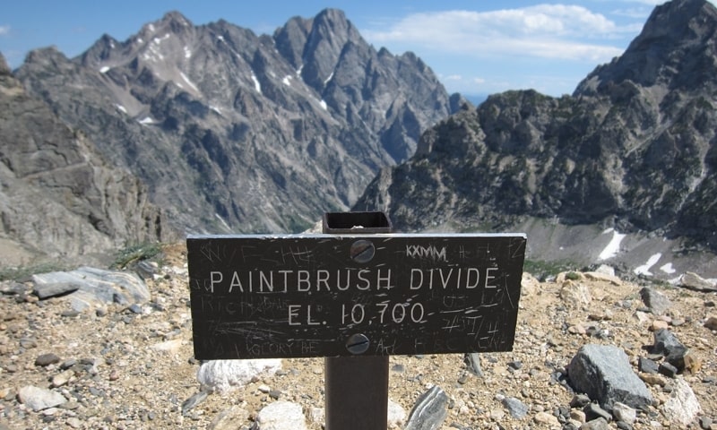 paintbrush divide, hiker fell, Grand Teton, Wyoming,