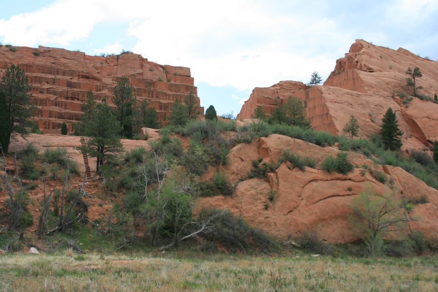 red rock, canyon, colorado, hiker, fell, 