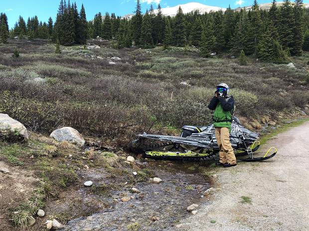 snowmobiler, aspen, colorado, snowmobiling