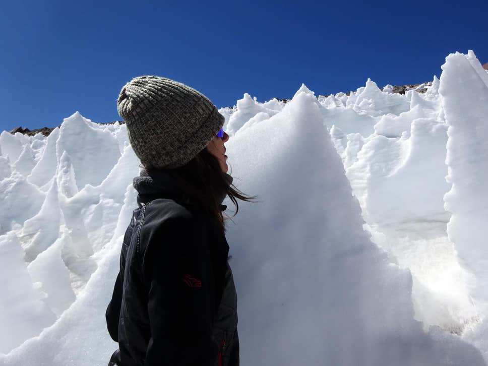 Chile, andes, volcano, life, Pluto, ice spires