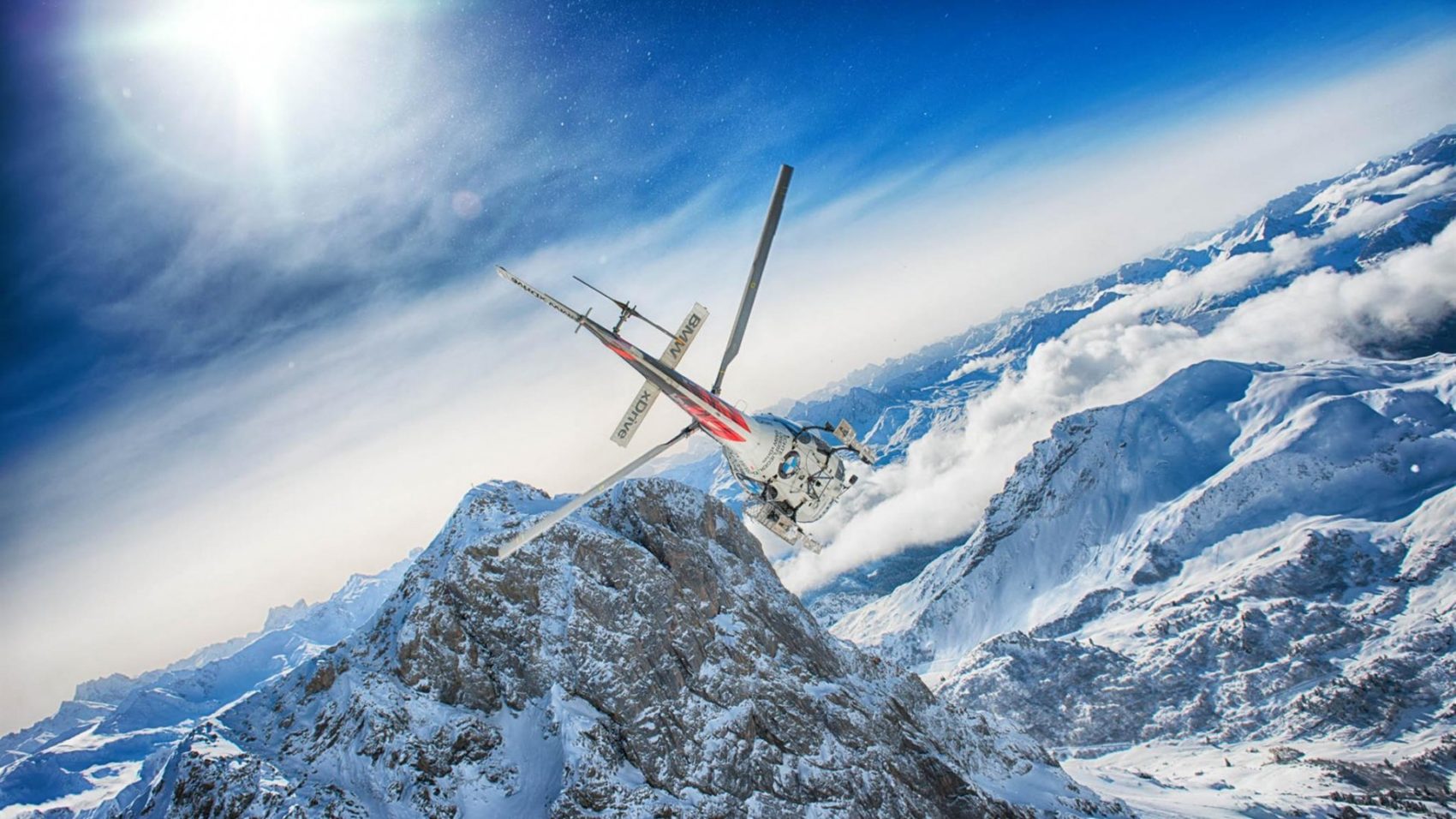 Arlberg, Austria heli-schi