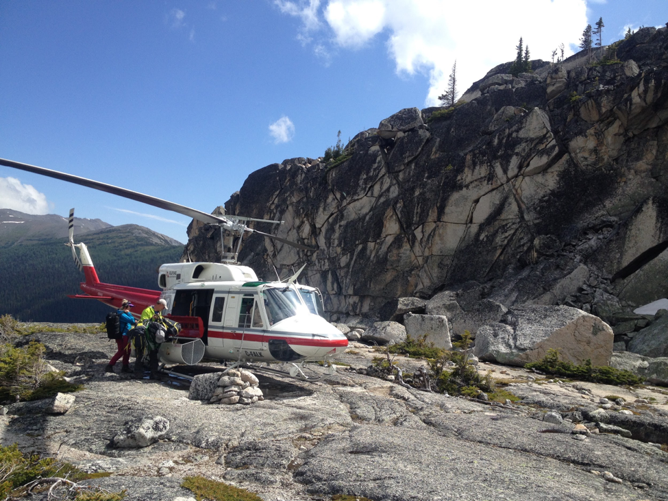 Backcountry Helicopter hiking