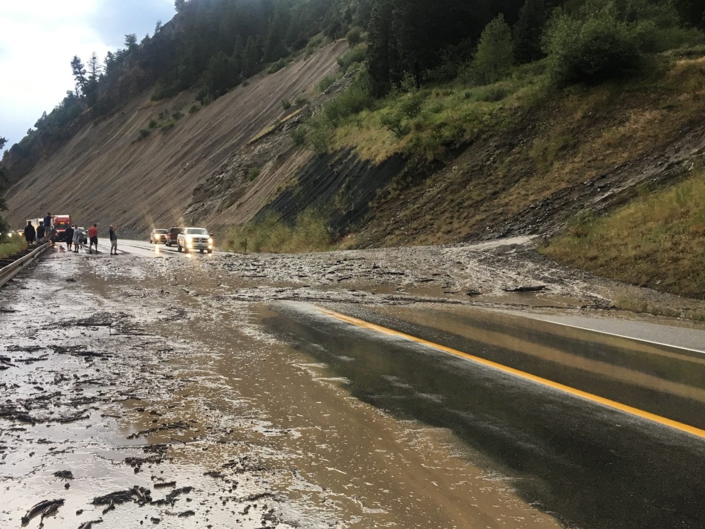 snake river, Jackson, wyoming, mudslide, rockslide