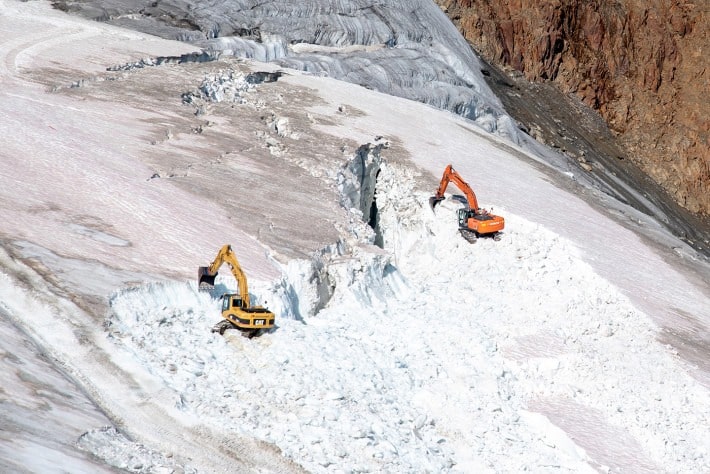 austria, glacier, europe