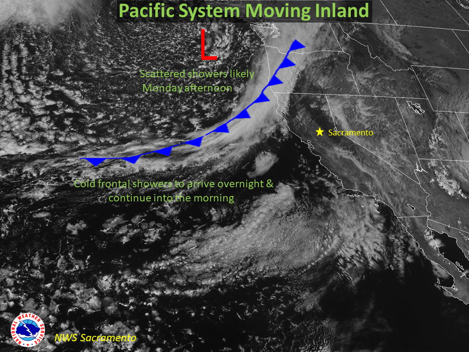 california, cold front, noaa