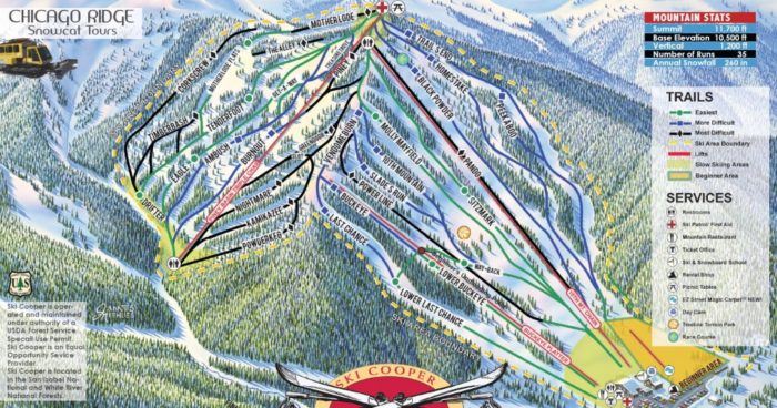 Cooper Trail Map - SnowBrains