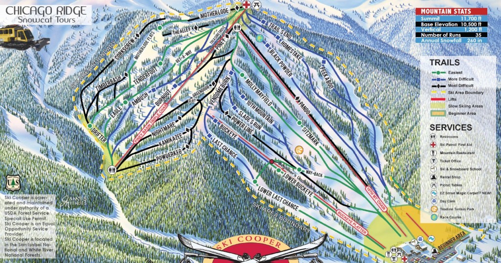 Ski Cooper map.