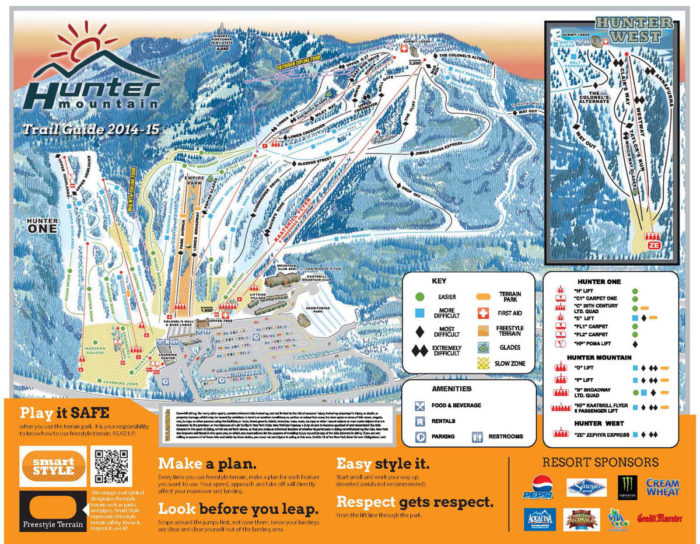 Hunter Mountain Trail Map SnowBrains