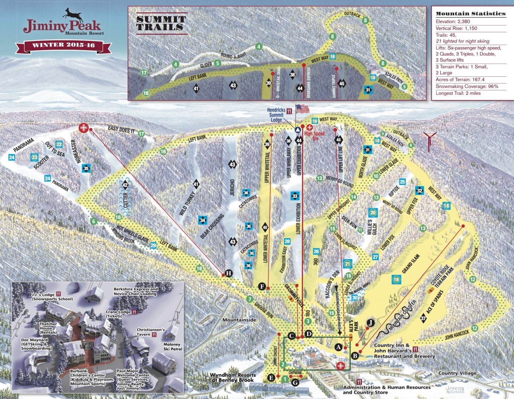 Jiminy Peak Trail Map 