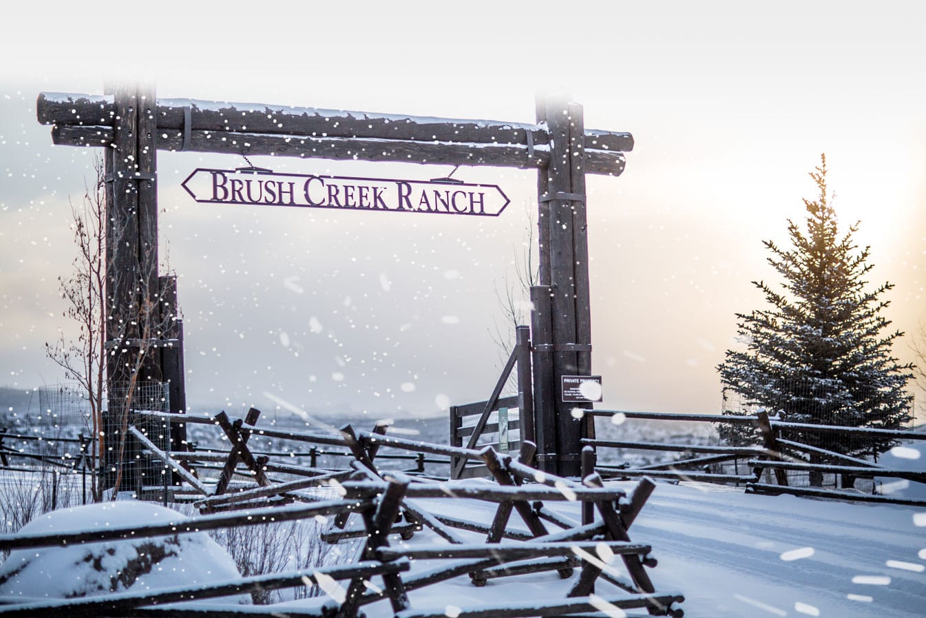 brush creek ranch, skiing, exclusive, private resort, wyoming