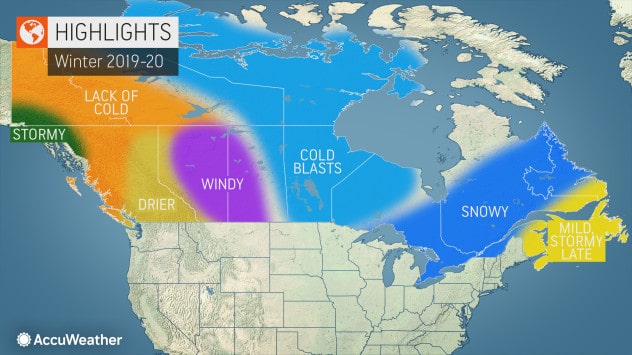 Accuweather, Canada, forecast, winter