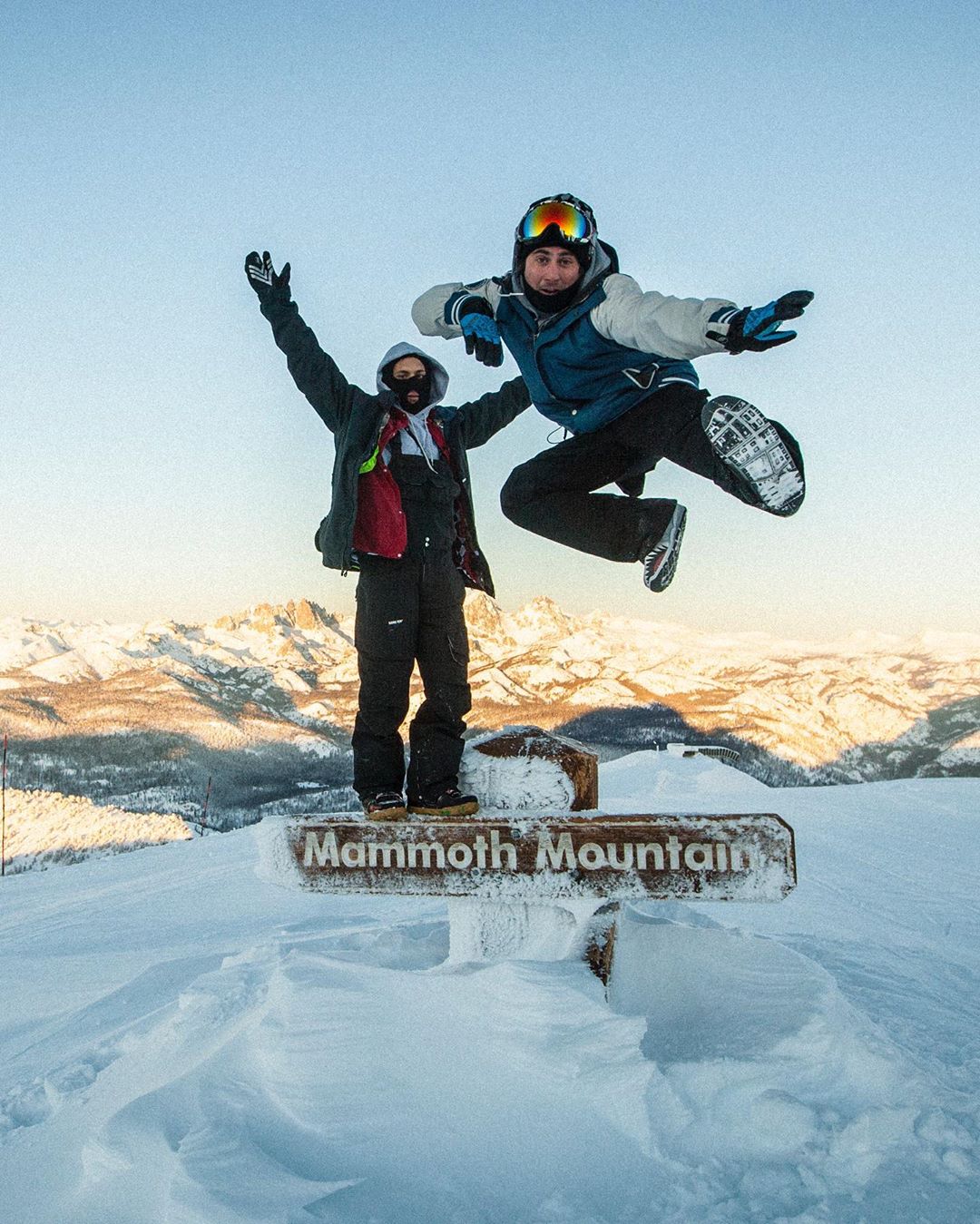 mammoth mountain, california, summit sign, replaced, auction