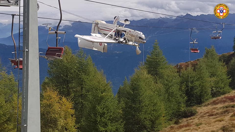 italy, alps, plane crash, chairlift