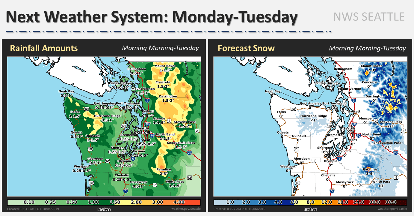 snow, forecast, mount baker, Washington,