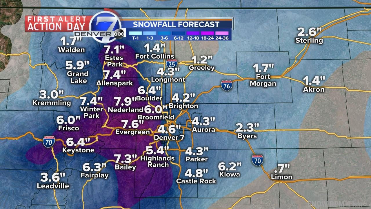 snow, Denver, colorado