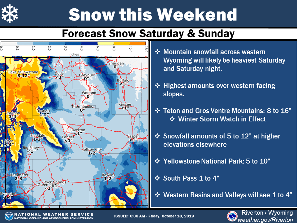 wyoming, snow, forecast, noaa