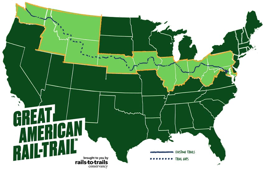 coast to coast bike route